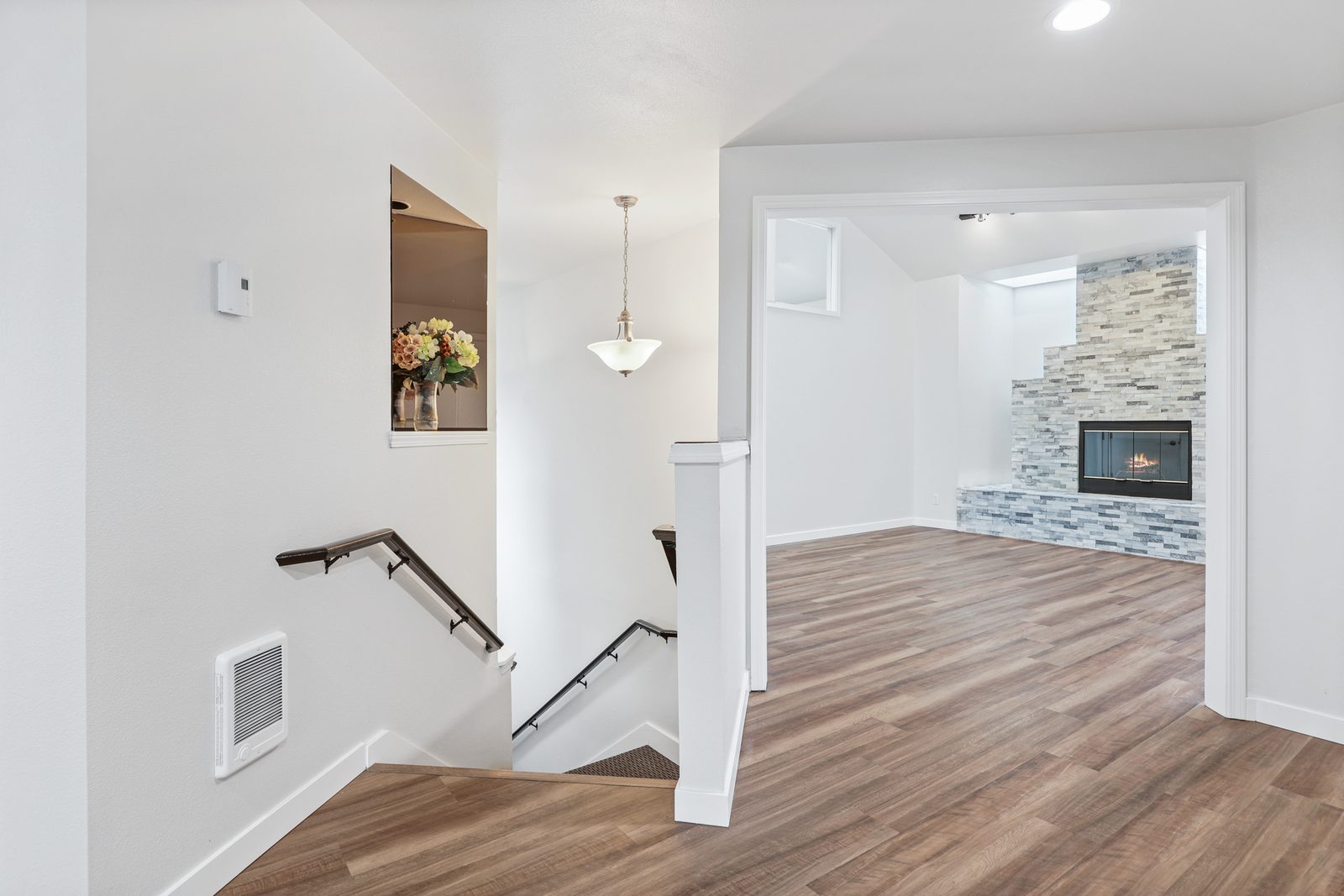 Entry and stairs inside a Westridge apartment home