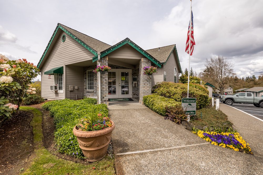 The Westridge leasing office entrance